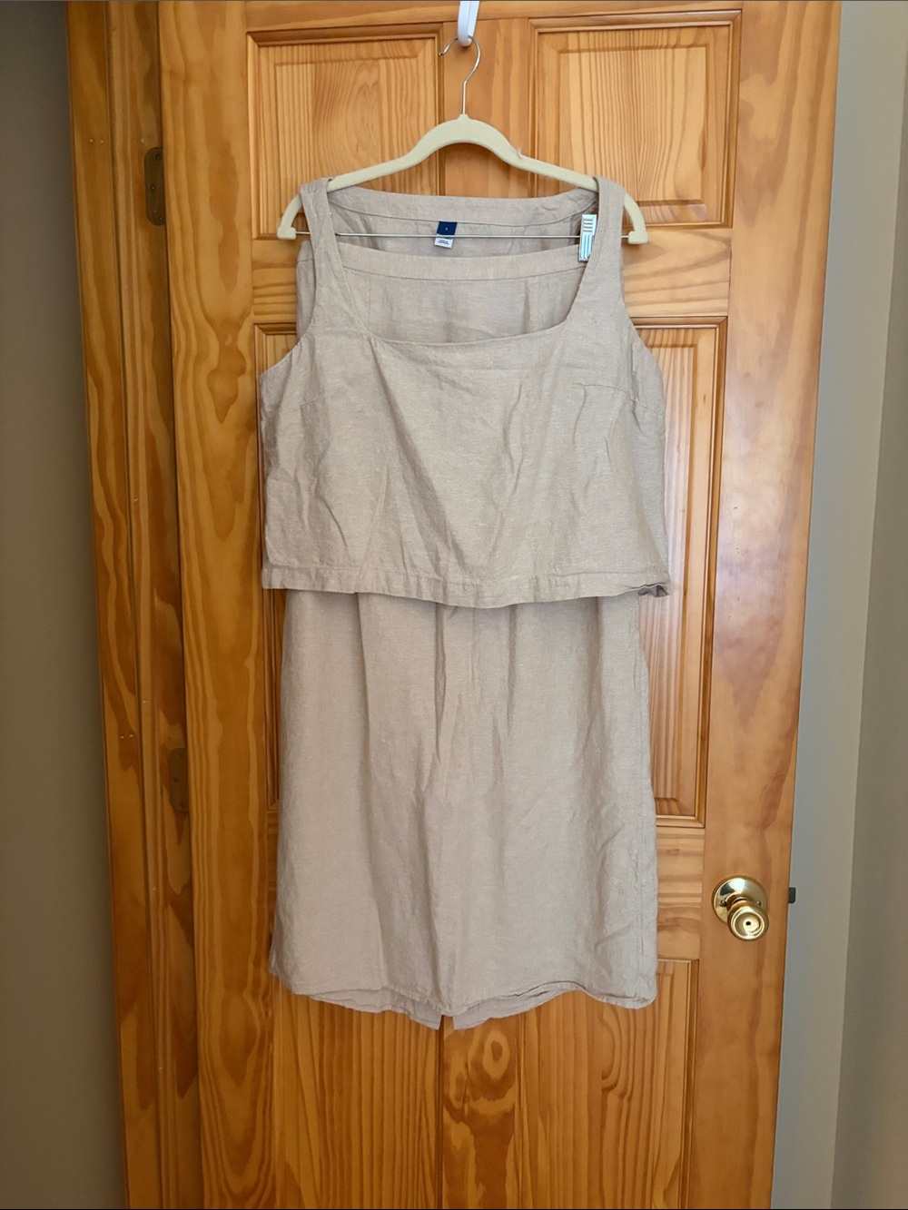 Old Navy Beige Maxi Skirt and cropped tank set